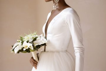 bespoke bridal suit and wedding gown
