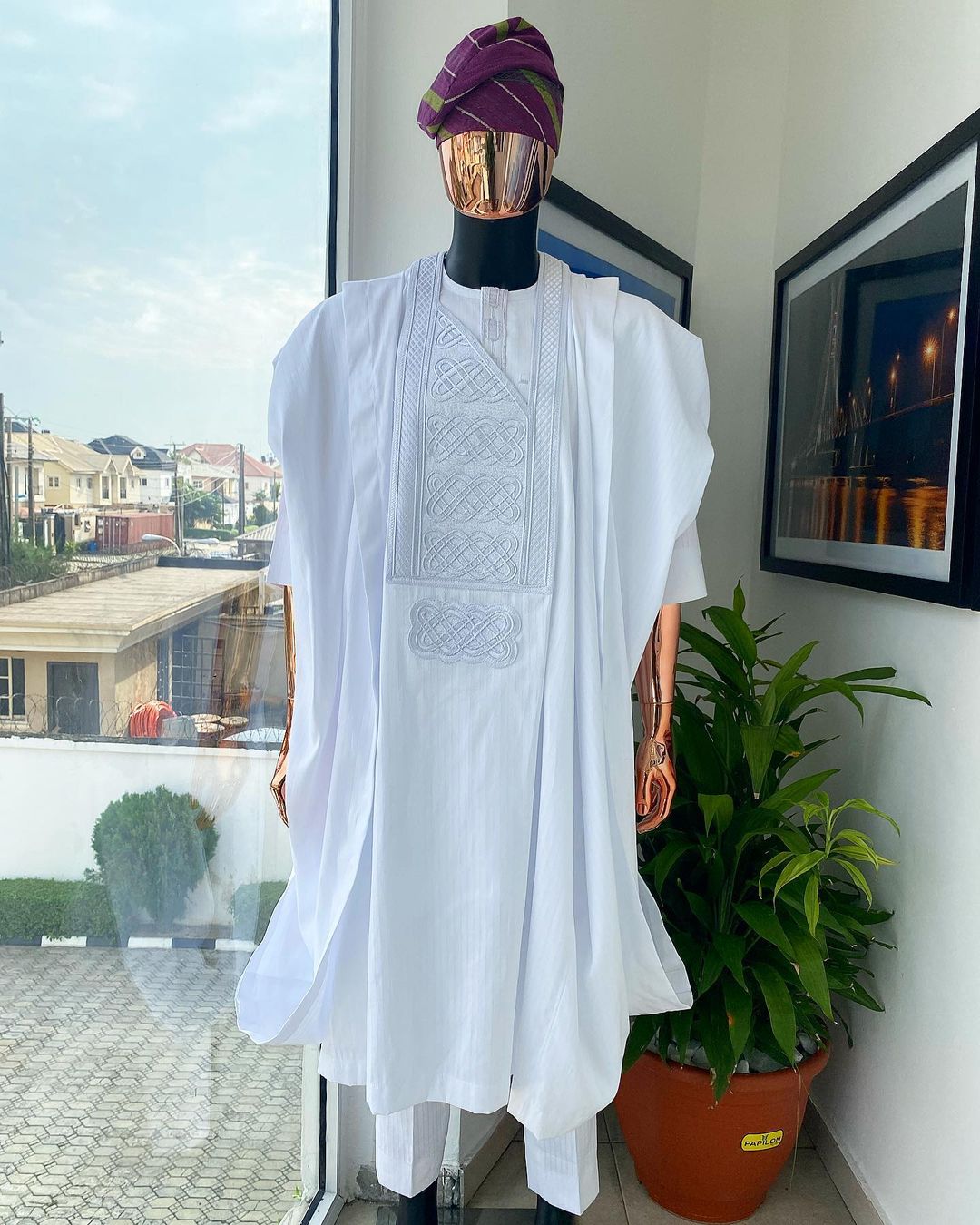 white agbada